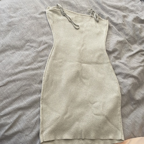 REVOLVE Champagne metallic Mini dress - Picture 4 of 4